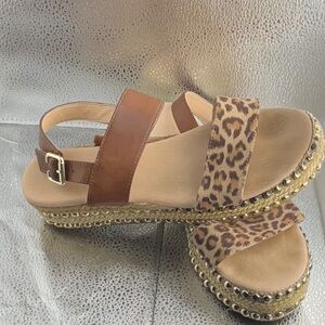 Seven Dials Women’s Berenice Animal Print Platform Sandals Size 8M